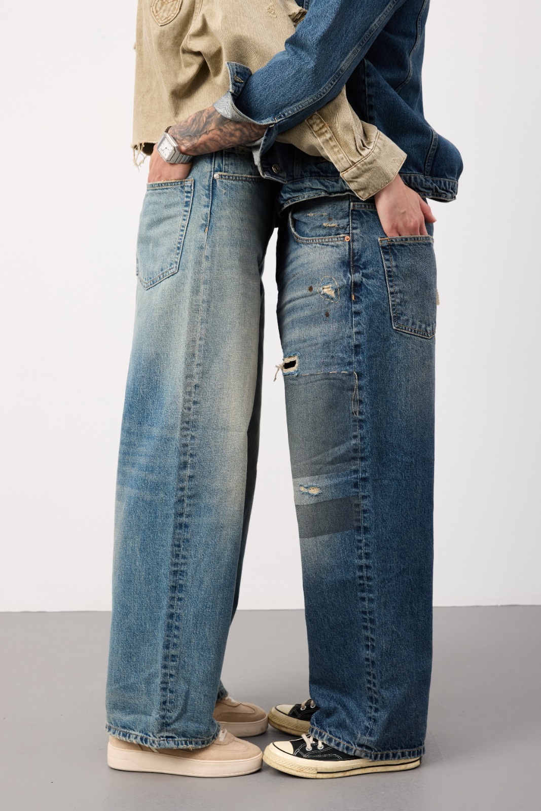 Atlas Denim kumaşından üretilen örnek denim ürün — manken çekimi 13